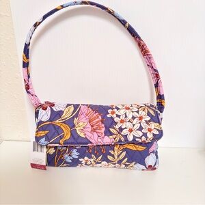 Vera Bradley Coffee garden flap shoulder bag NWT